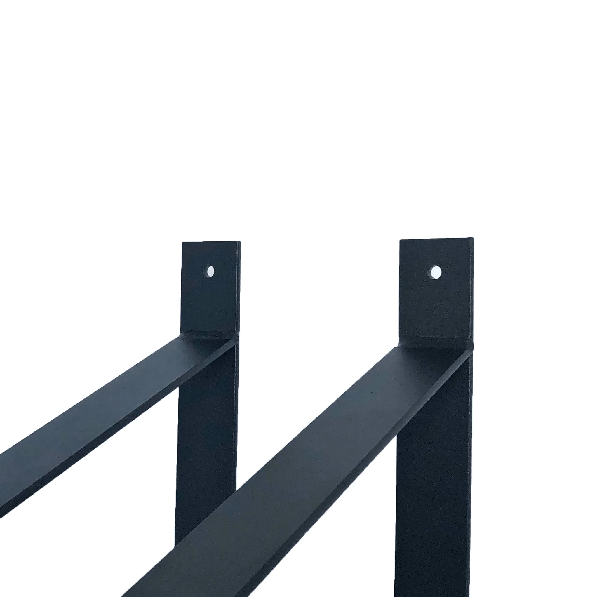 Plankdrager Zwart Industrieel 40 x 25 cm - Set 2 Stuks, foto 2 van 5