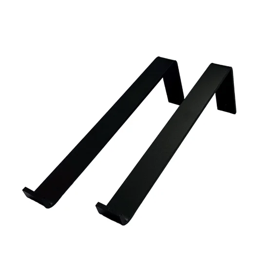 Plankdrager Zwart Industrieel Staand 15 x 35 cm - Set 2 Stuks