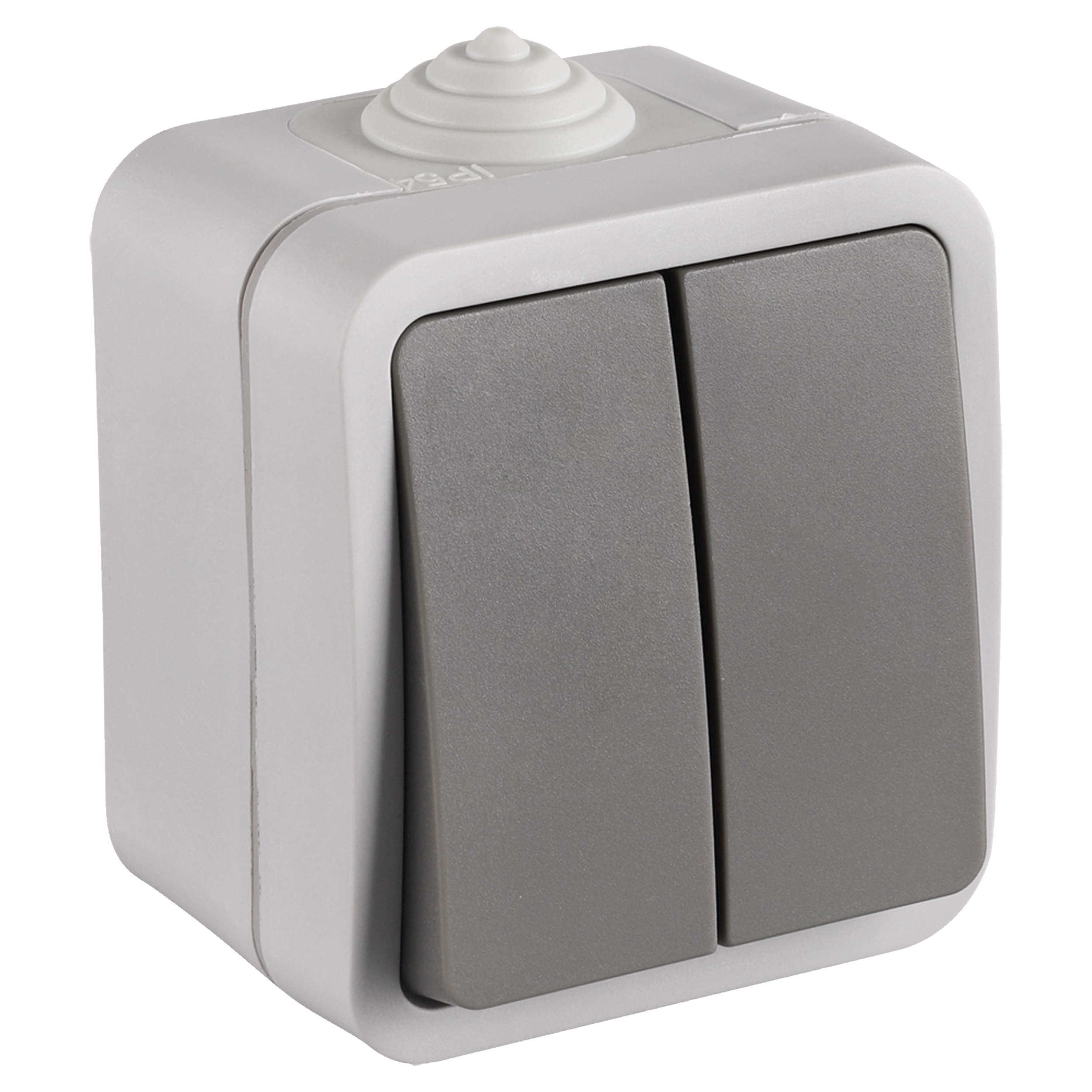Opbouw Serieschakelaar IP54 Spatwaterdicht Grijs - Per Stuk