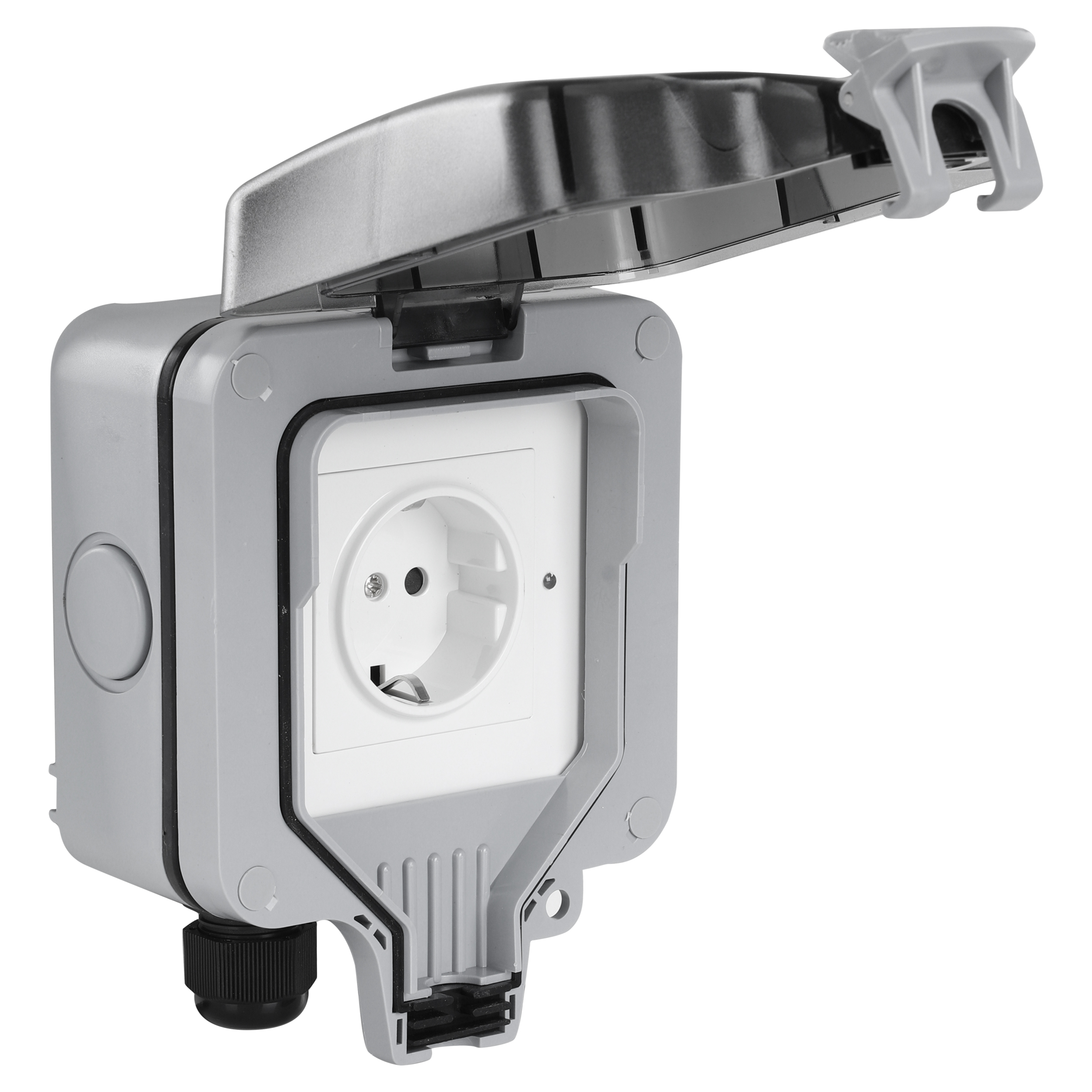 Slim WiFi Stopcontact Opbouw Randaarde IP66 - Per Stuk