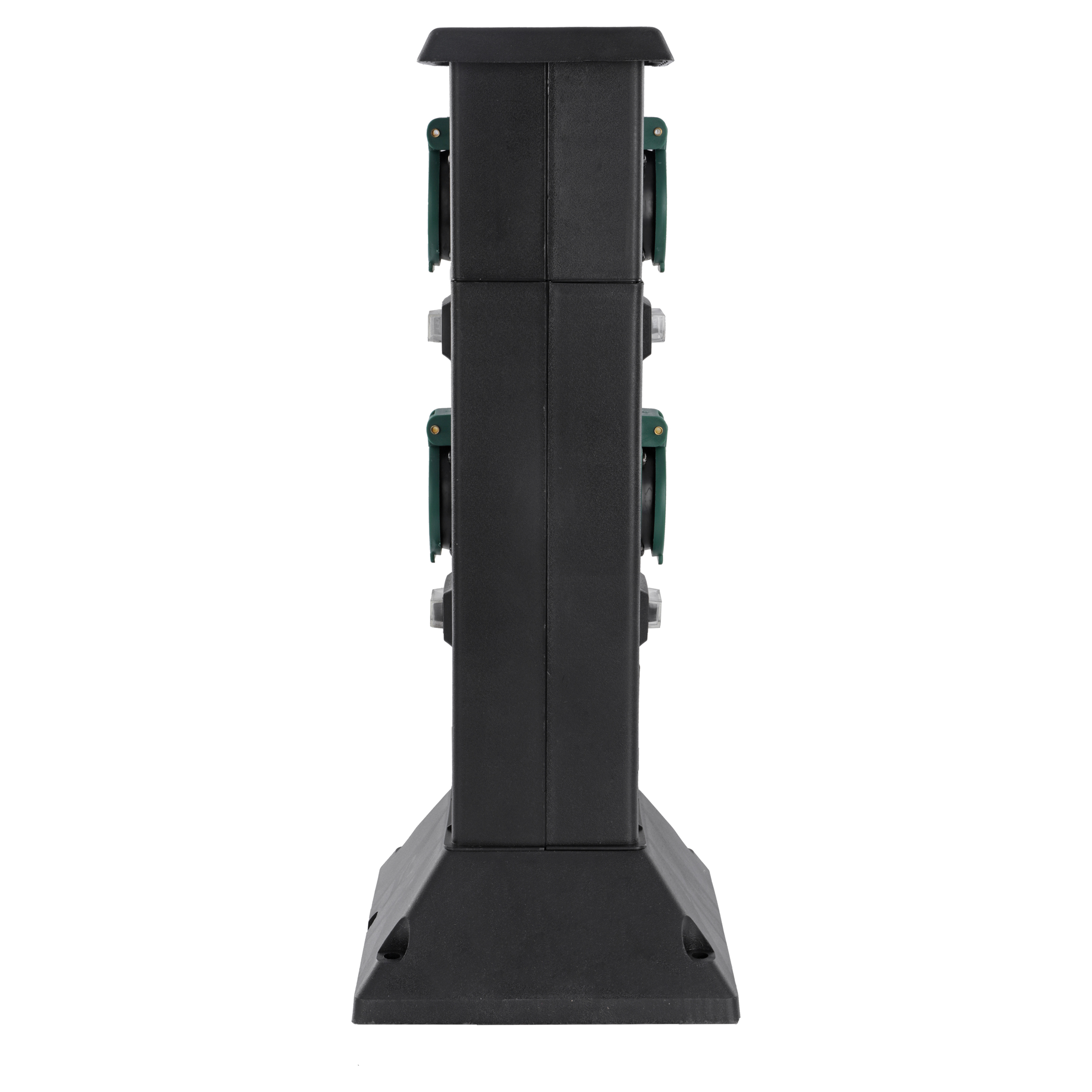 Tuinpaal met 4 Stopcontacten Randaarde IP44 40 cm Zwart - Per Stuk, foto 5 van 6