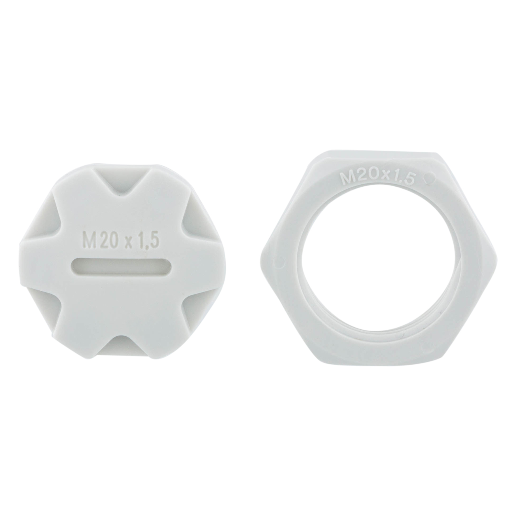 Wartelmoeren met Blindstop M20 Grijs - 5 Stuks, foto 5 van 6