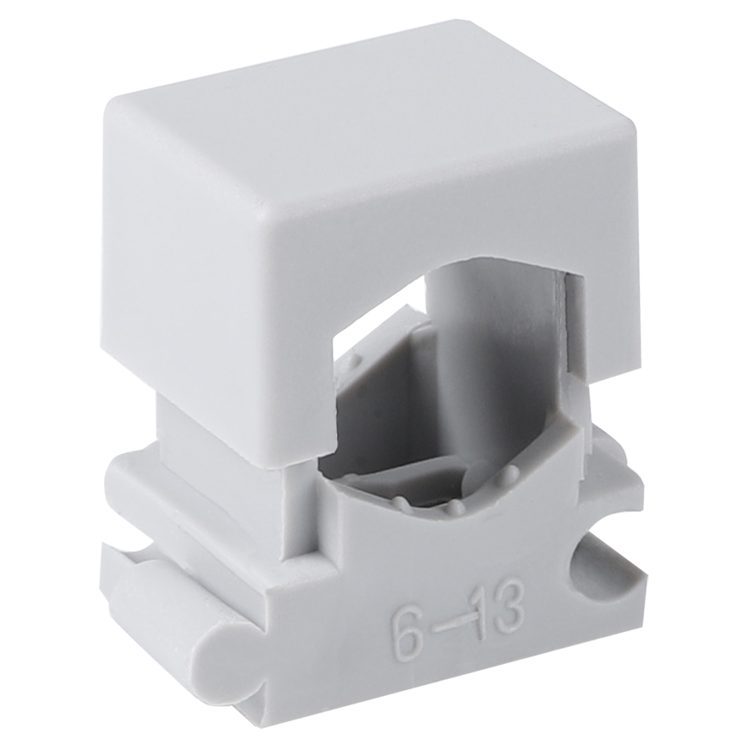Drukzadels Blokmodel Koppelbaar 6-13 mm Grijs - 20 Stuks