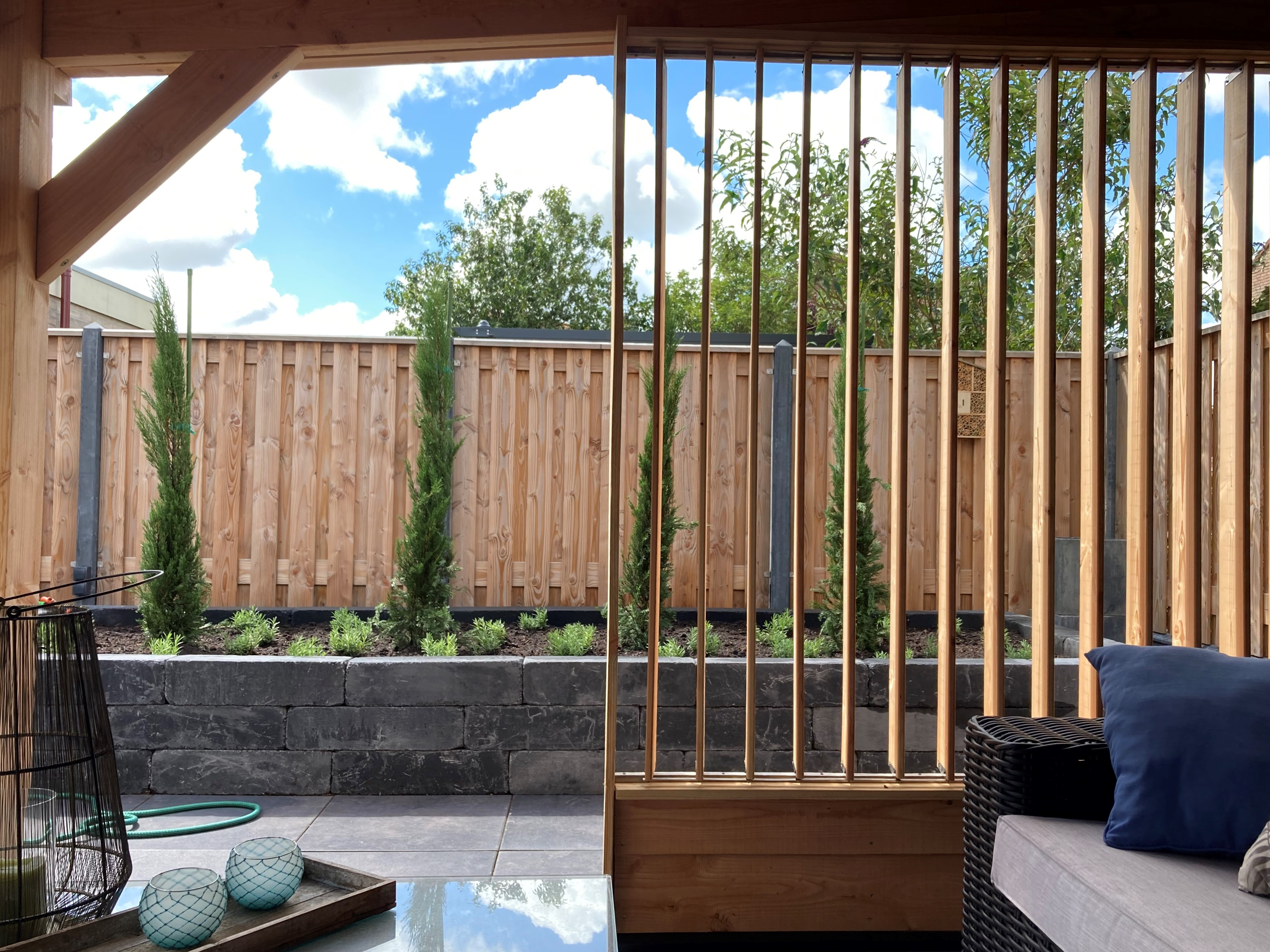 Flex Fence RVS 165 cm met Lariks Douglas Planken - Complete set, foto 3 van 3