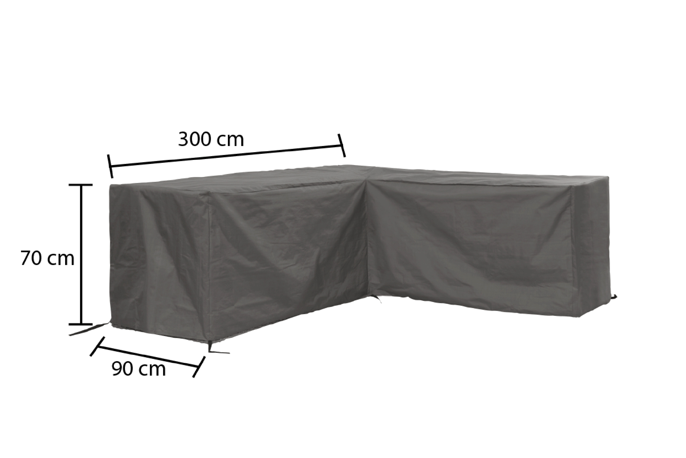 Beschermhoes Loungeset L-vorm 300/90 x 300/90 x 70 cm - Per Stuk, foto 3 van 3