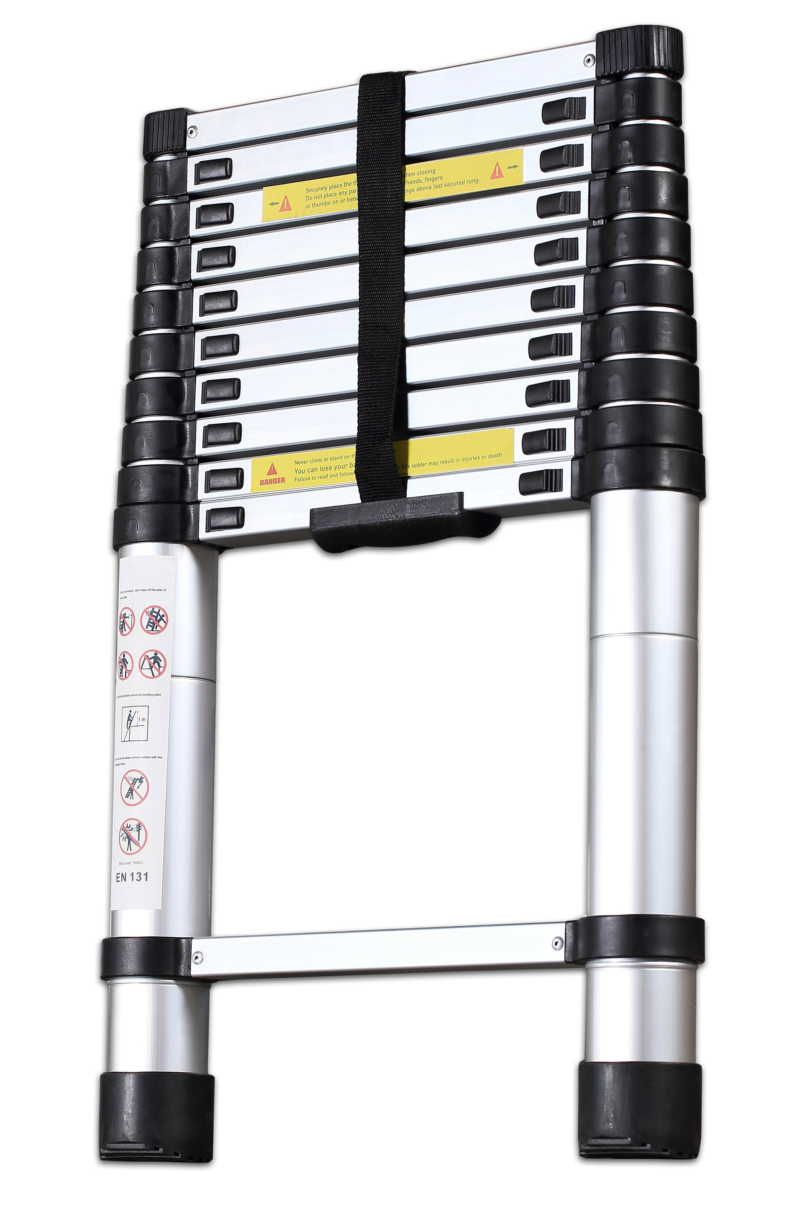 Telescoopladder Aluminium 2 meter 7 treden, foto 4 van 4