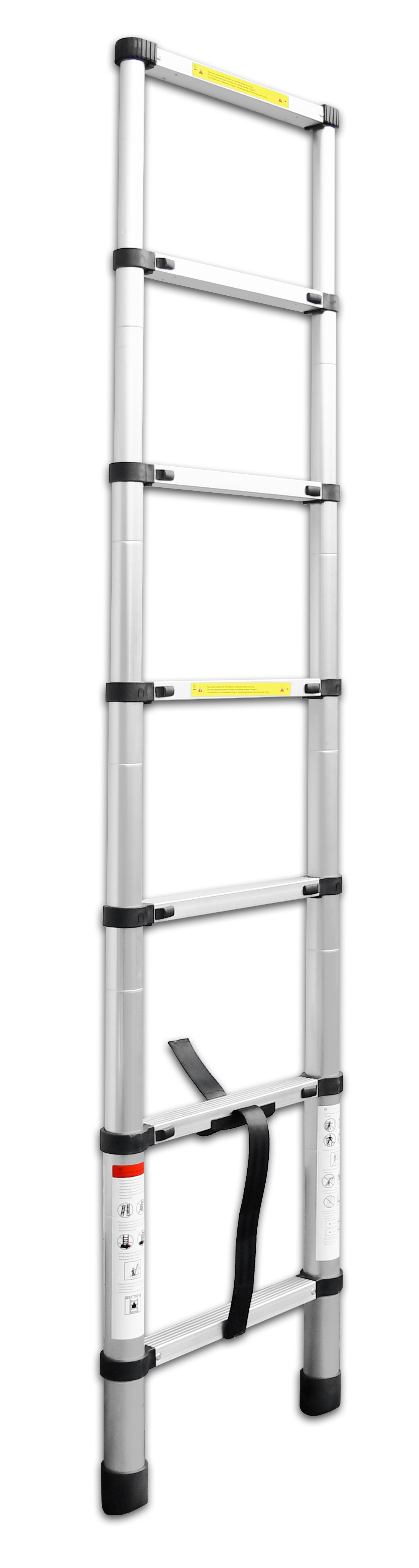 Telescoopladder Aluminium 2 meter 7 treden, foto 3 van 4