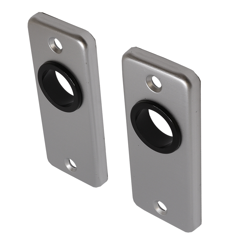 Deurrozetten aluminium rechthoekig - Per set