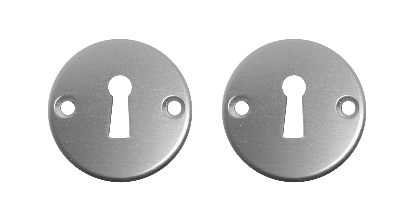 Sleutelgat rozet aluminium rond - Per set