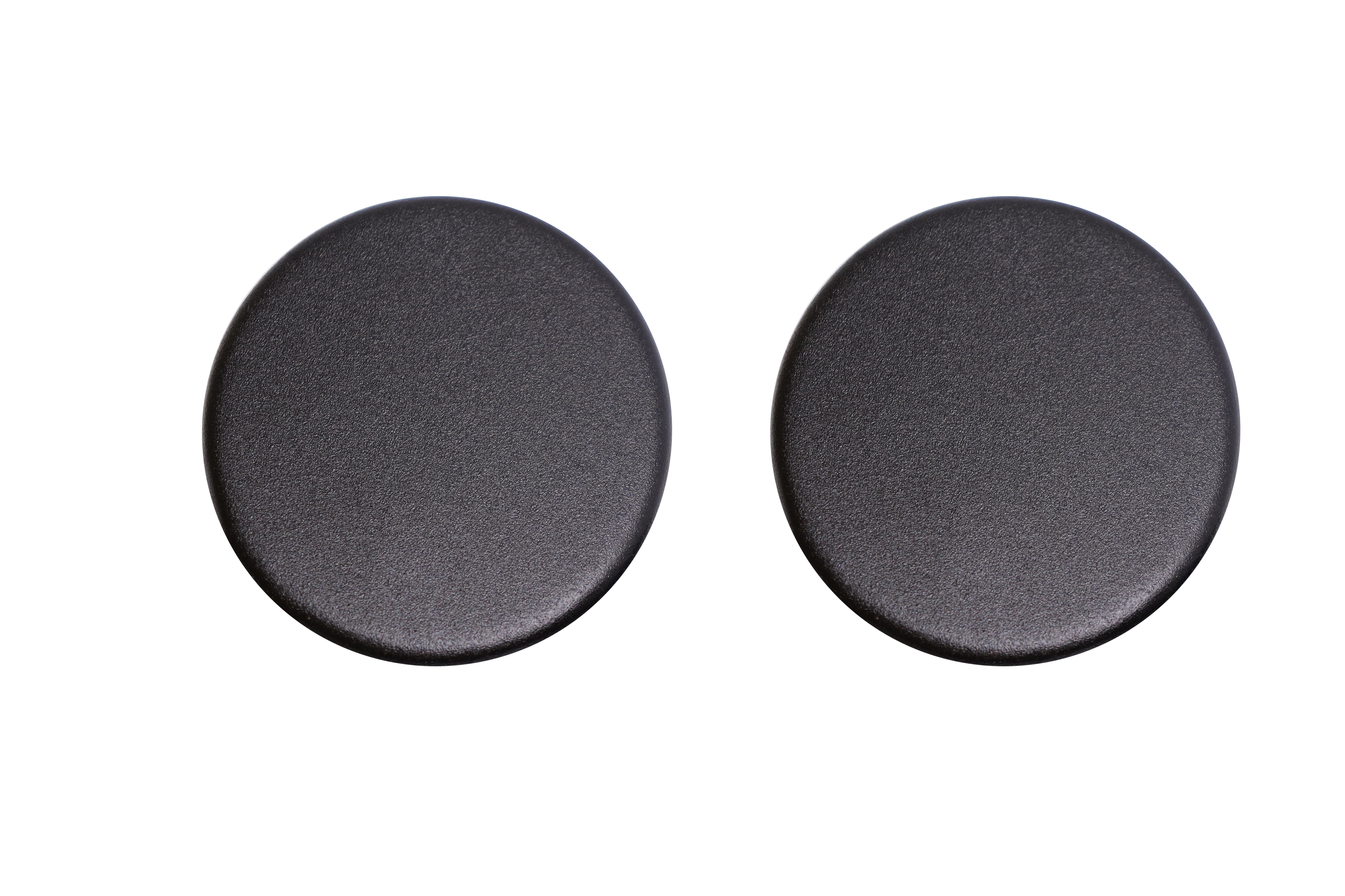 Klikrozet zwart blind rond - Per set