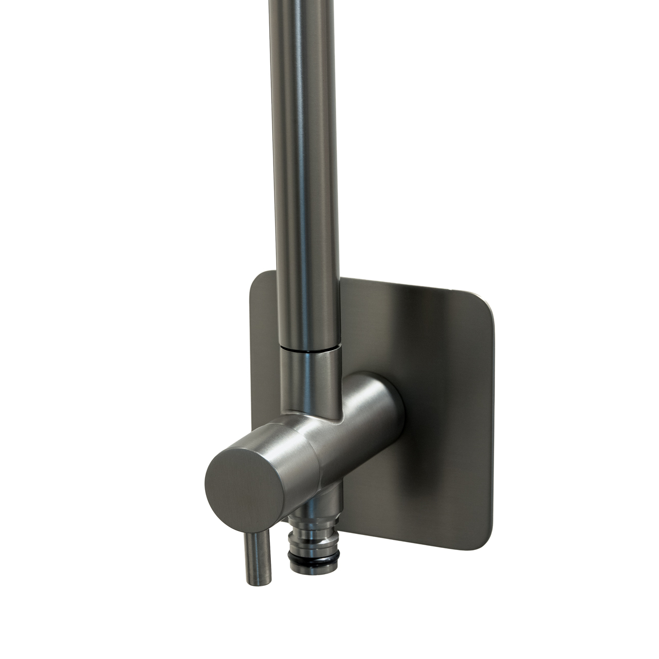 Regendouche voor buiten met tuinslang aansluiting ½ inch - Gunmetal Zwart, foto 3 van 3