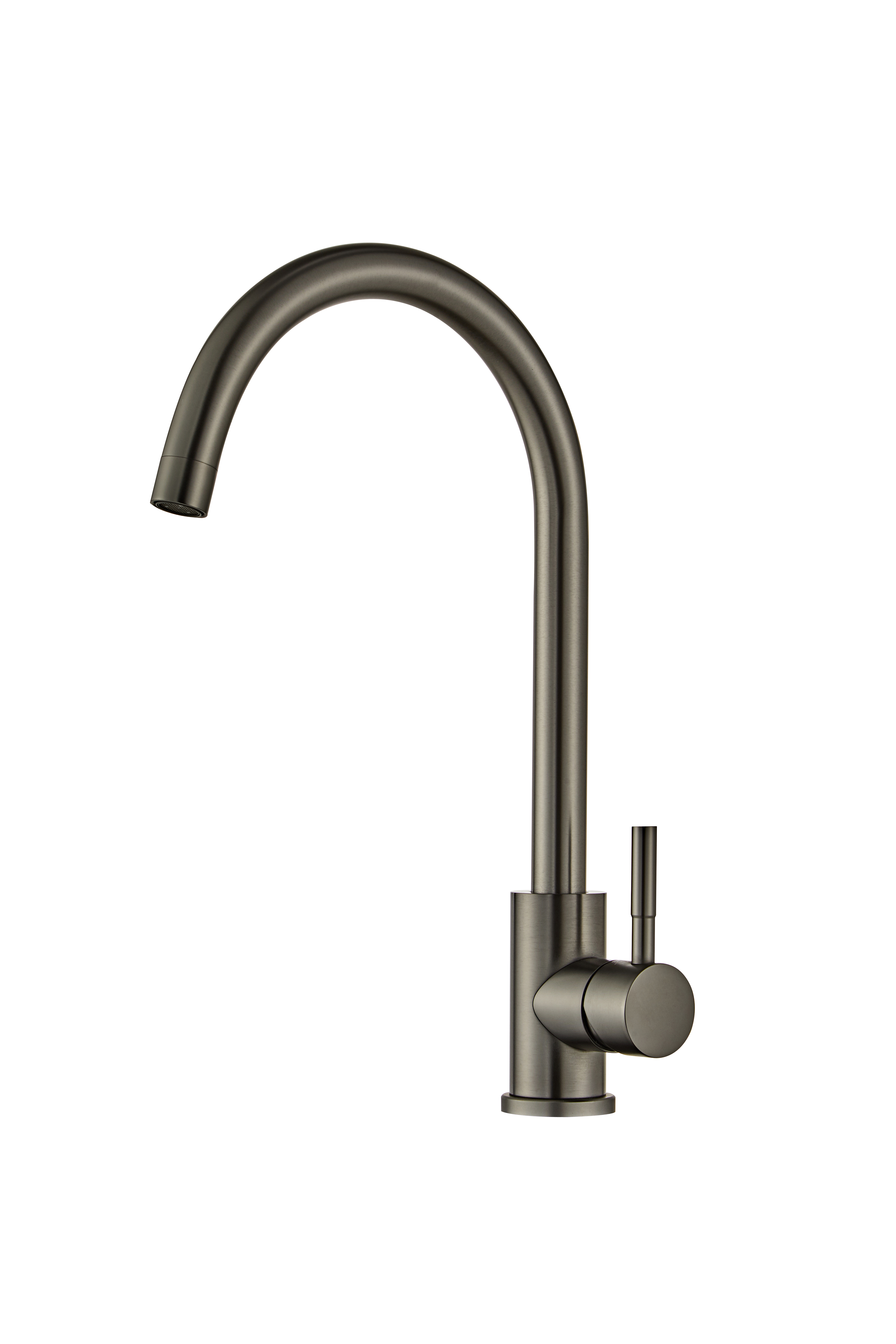 Keukenkraan met C-vormige Uitloop - Gunmetal
