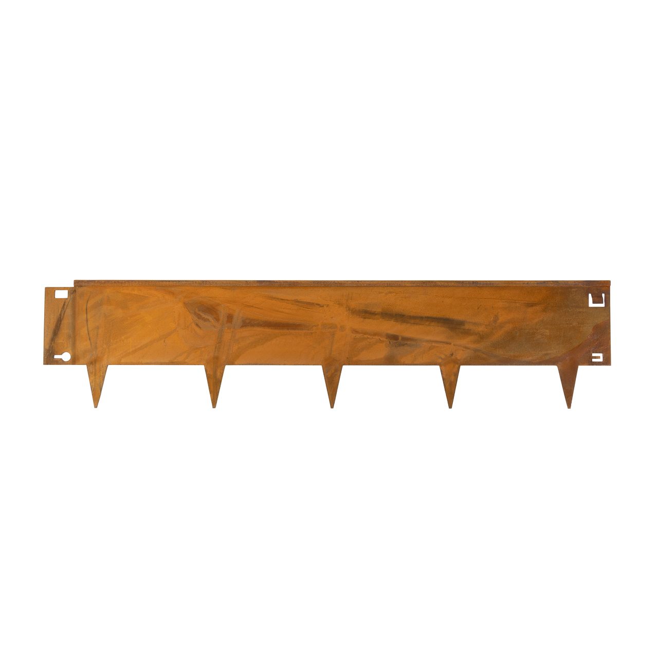 Cortenstaal Borderrand met Omgevouwen Rand 24 x 106 cm - Per stuk