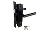 Deurbeslag_Set_Compleet_iPoortslot_Zwart_op_Schild