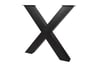 Tafelpoot_Zwart_Staal_X_vorm_1