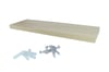 WandplankZwevend80x24cmBeukenBevestigingsmateriaal