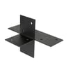 PergolaOpenCornerConnectorwithExtensionBlackfor9x9cmBeams