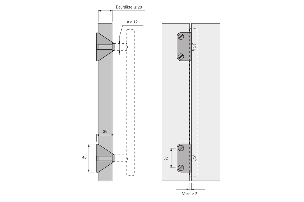 adaptor_handgreep_vouwdeur_afmetingen