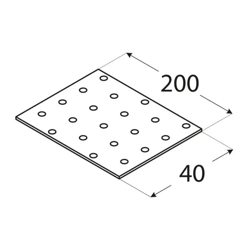 KoppelplaatVerzinkt40x200mm