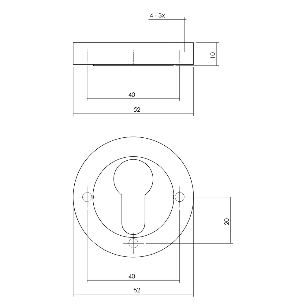 profielcilinderrozet_zwart_rond_met_nokken_maten