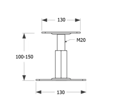 VerstelbarePaalhoudervoor13x13tot20x20cmpalen