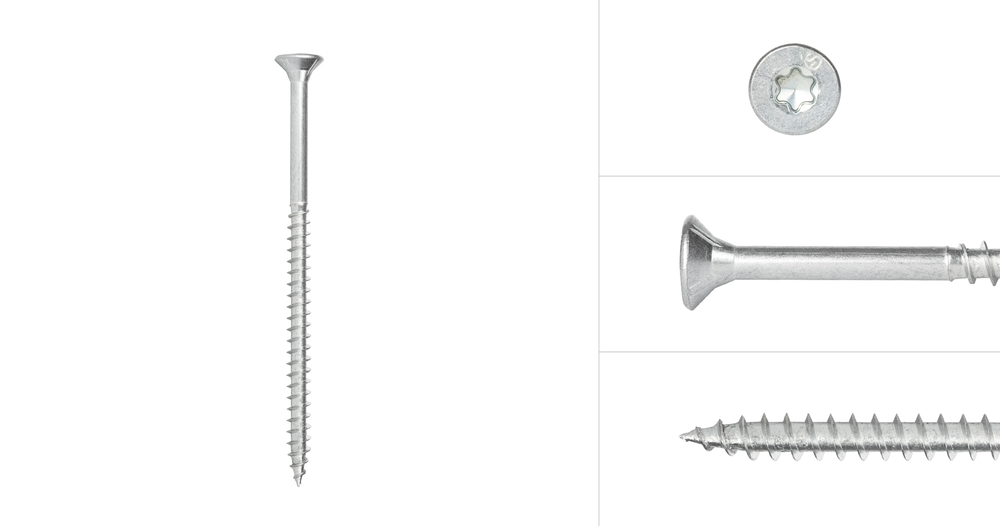 SpaanplaatschroevenVerzinkt5x100mmTorx25Standaard_Doos200Stuks
