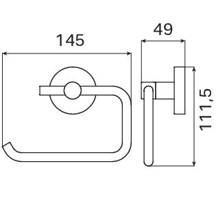 toiletrolhouder_zonder_klep_chroom_technische_tekening