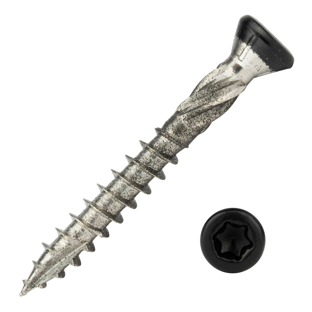 VoordeelemmerPotdekselschroevenZwartRVS4105_0x40mmTorx25Deeldraad_1250stuks2