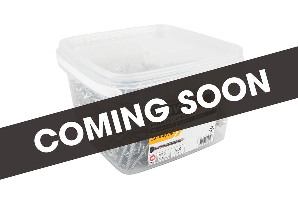 VoordeelemmerPotdekselschroevenZwartRVS4105_0x40mmTorx25Deeldraad_1250stuks_comingsoon
