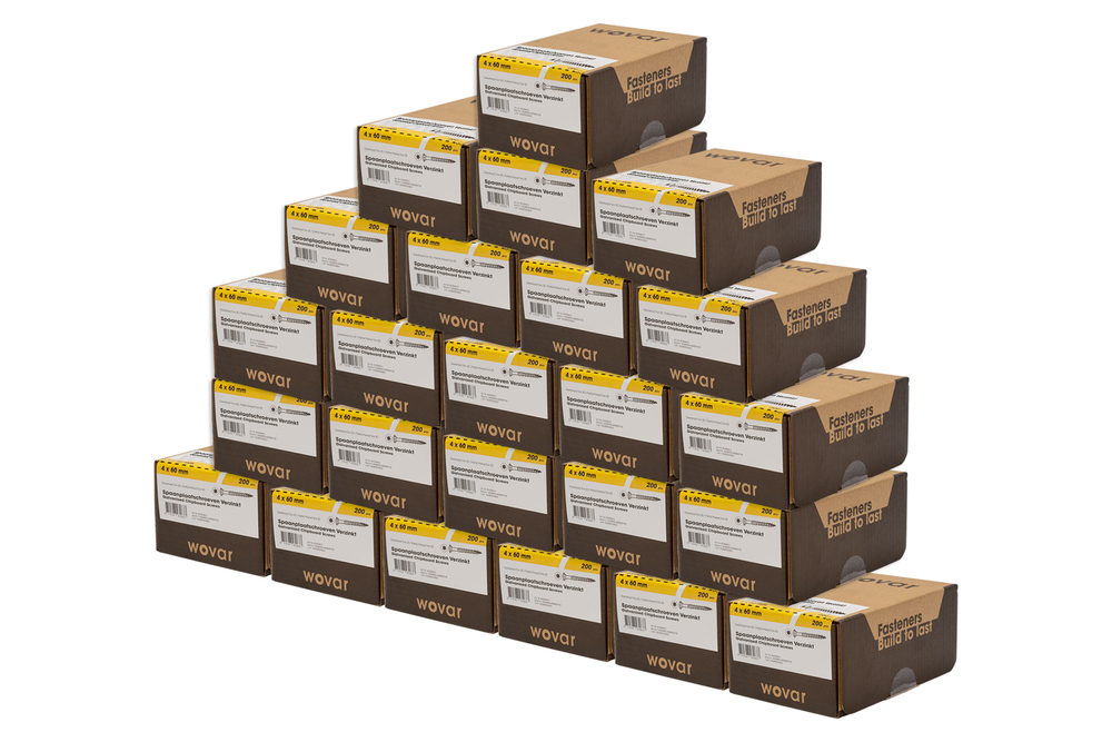 SpaanplaatschroevenVerzinkt4x60mmDeeldraadT20_Overdoos24x200Stuks