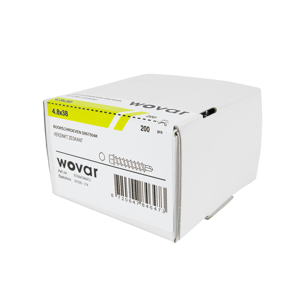 Zelfborendeschroeven4_8x38mmVerzinktZeskantkop_Doos200stuks3