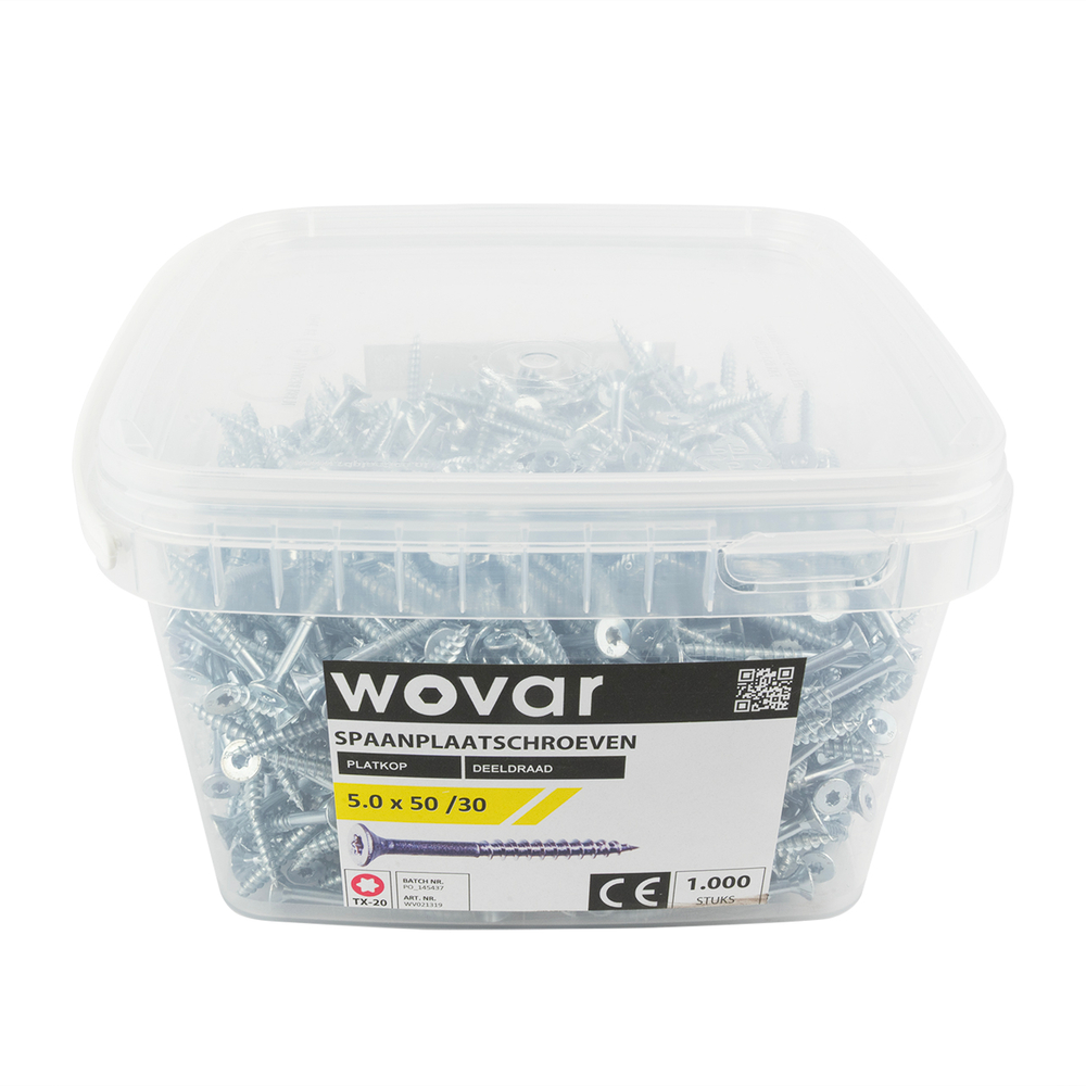 VoordeelemmerSpaanplaatschroevenVerzinkt5_0x50mmTorx20Deeldraad_1000stuks22