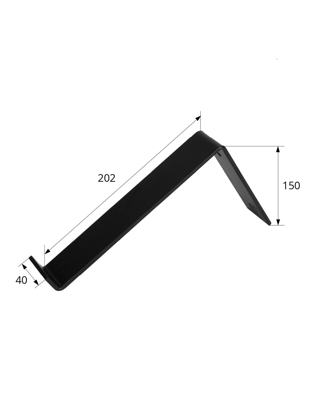 PlankdragerIndustrieelZwart150x200mm_T3_Set2Stuks