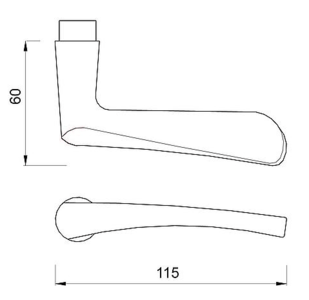 zwarte_deurklink_vlindermodel_afmeting