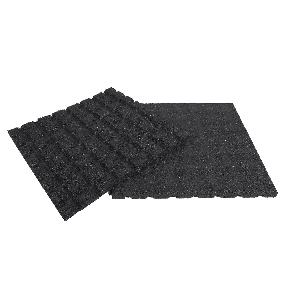RubberentegelZwart50x50x2_5cmDempendeValtegels_Perstuk1