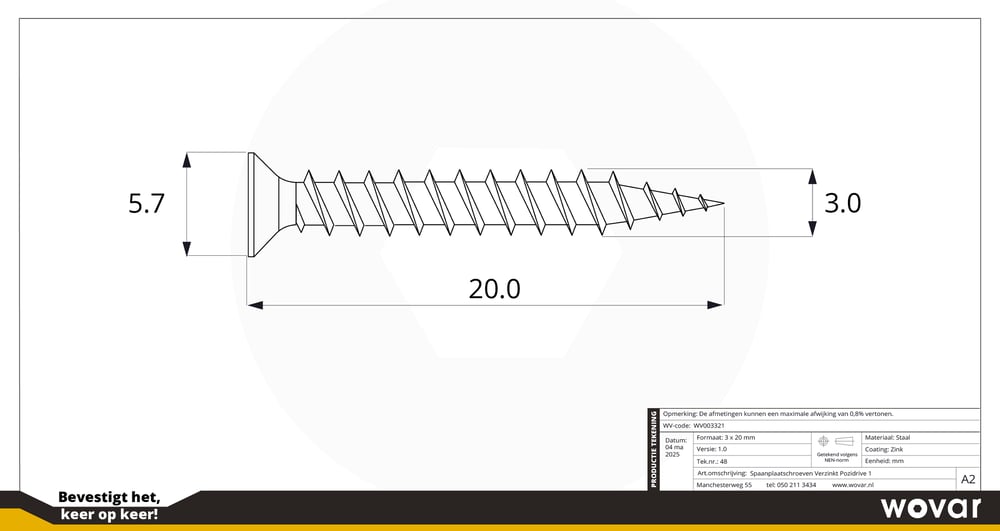 PZ3x20mm_technischetekening