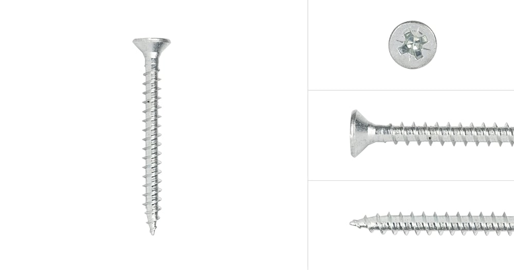 SpaanplaatschroevenVerzinkt3_5x45mmPozidriveVoldraad_200Stuks