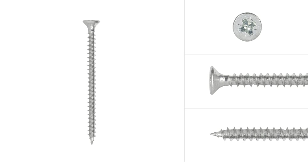 SpaanplaatschroevenVerzinkt4x50mmPozidriveVoldraad_200stuks