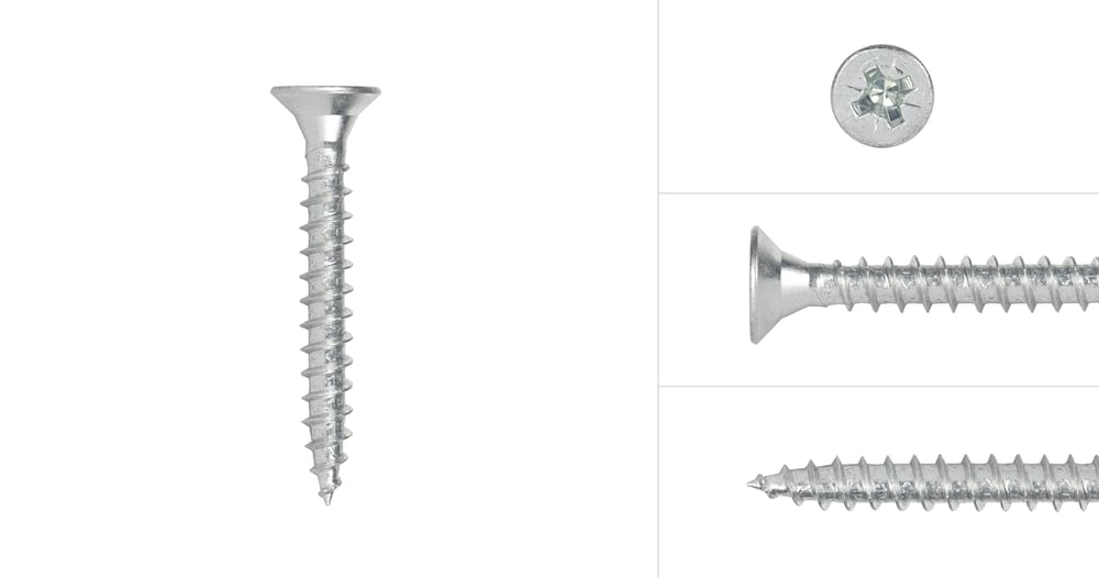 SpaanplaatschroevenVerzinkt4_5x40mmPozidriveVoldraad_200stuks