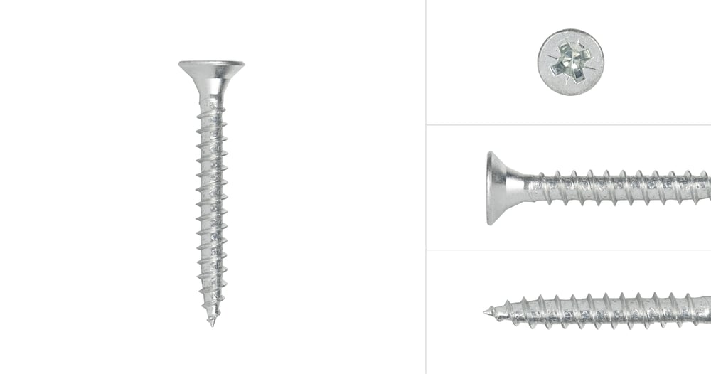 SpaanplaatschroevenVerzinkt5x50mmPozidriveVoldraad_200stuks