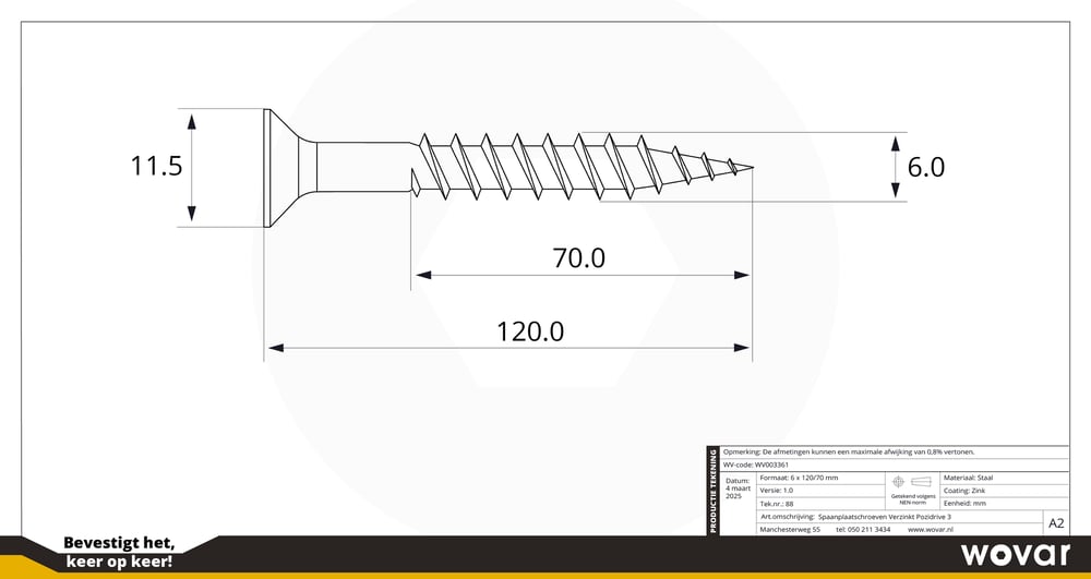 PZ6x120_70mm_technischetekening