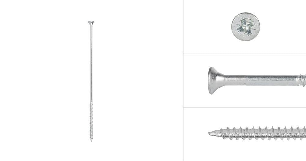 SpaanplaatschroevenVerzinkt6x200mmPozidrive