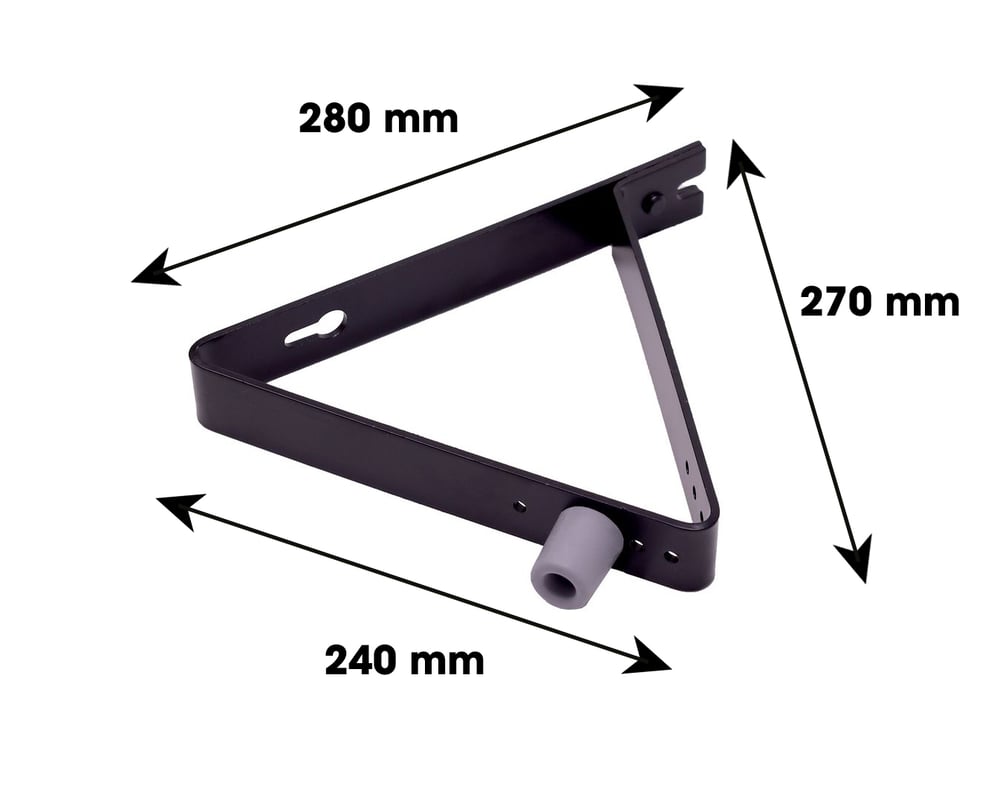 Deurvanger_Zwart_Compleet_45_graden_2Afmetingen_1_