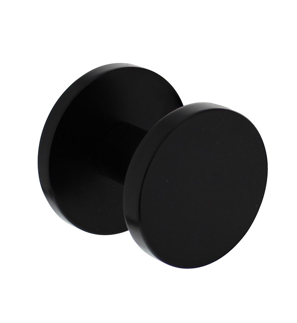 voordeurknop_rond_aluminium_zwart