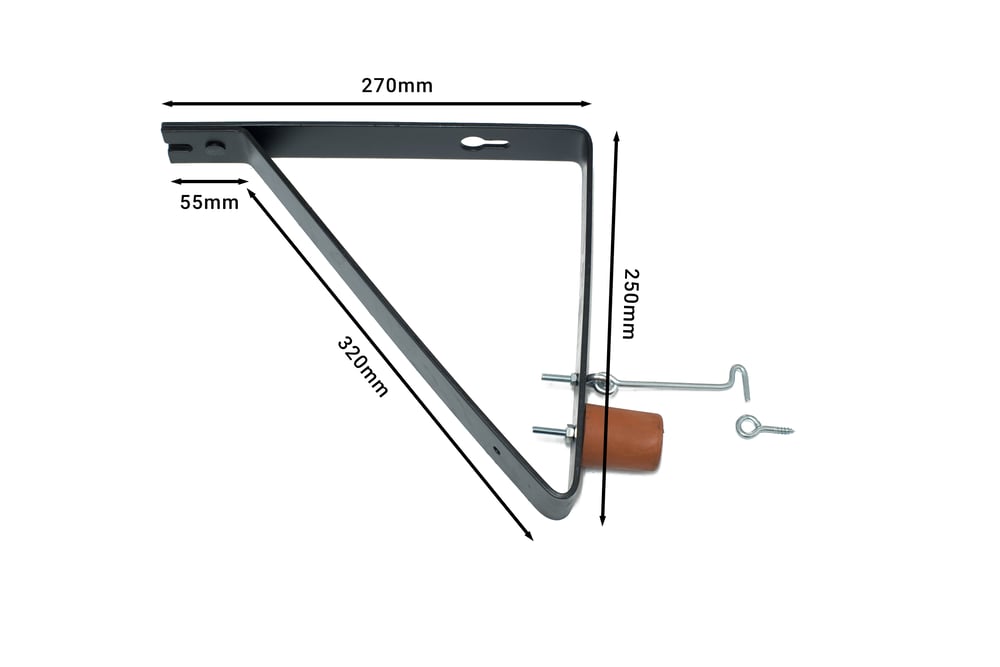 deurvanger_gesloten_90_zwart_afmetingen
