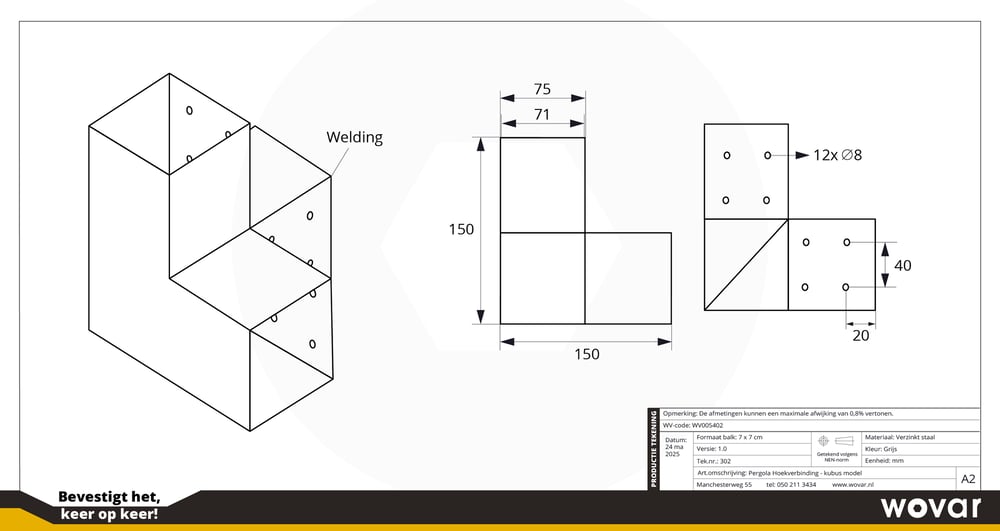 WV005402_PergolaHoekverbindingvoor7x7cmpalenKubusmodel_PerStuk