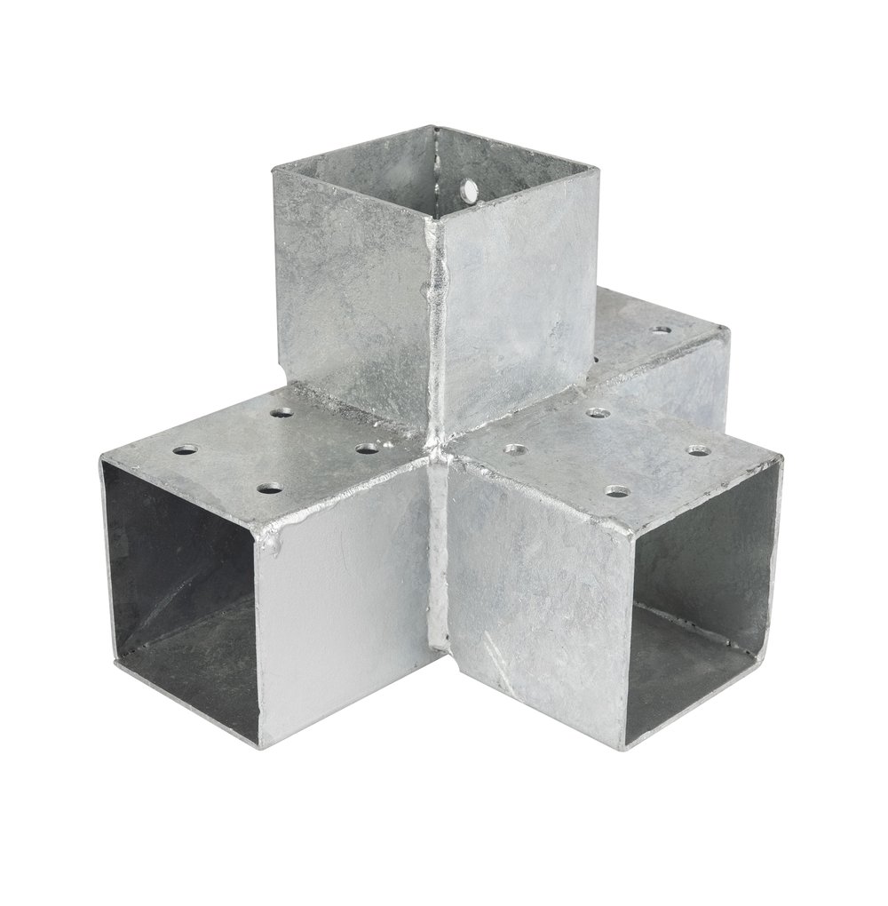 PergolaHoekverbindingmetVerlengingVerzinktvoor7x7cmpalenkubusmodel