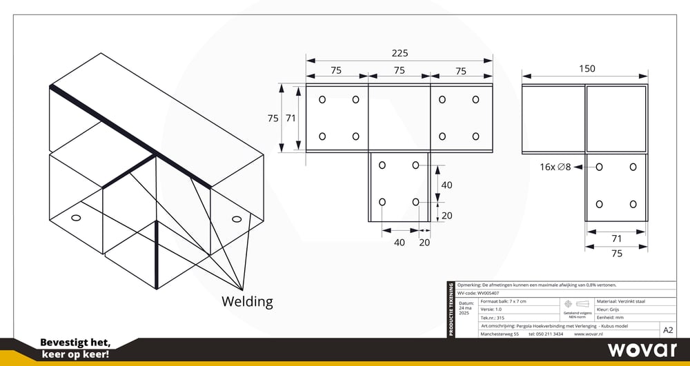 WV005407_PergolaHoekverbindingmetverlengingvoor7x7cmpalenkubusmodel