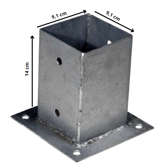 Paalhouder9x9metafmeting