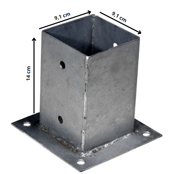 Paalhouder9x9metafmeting